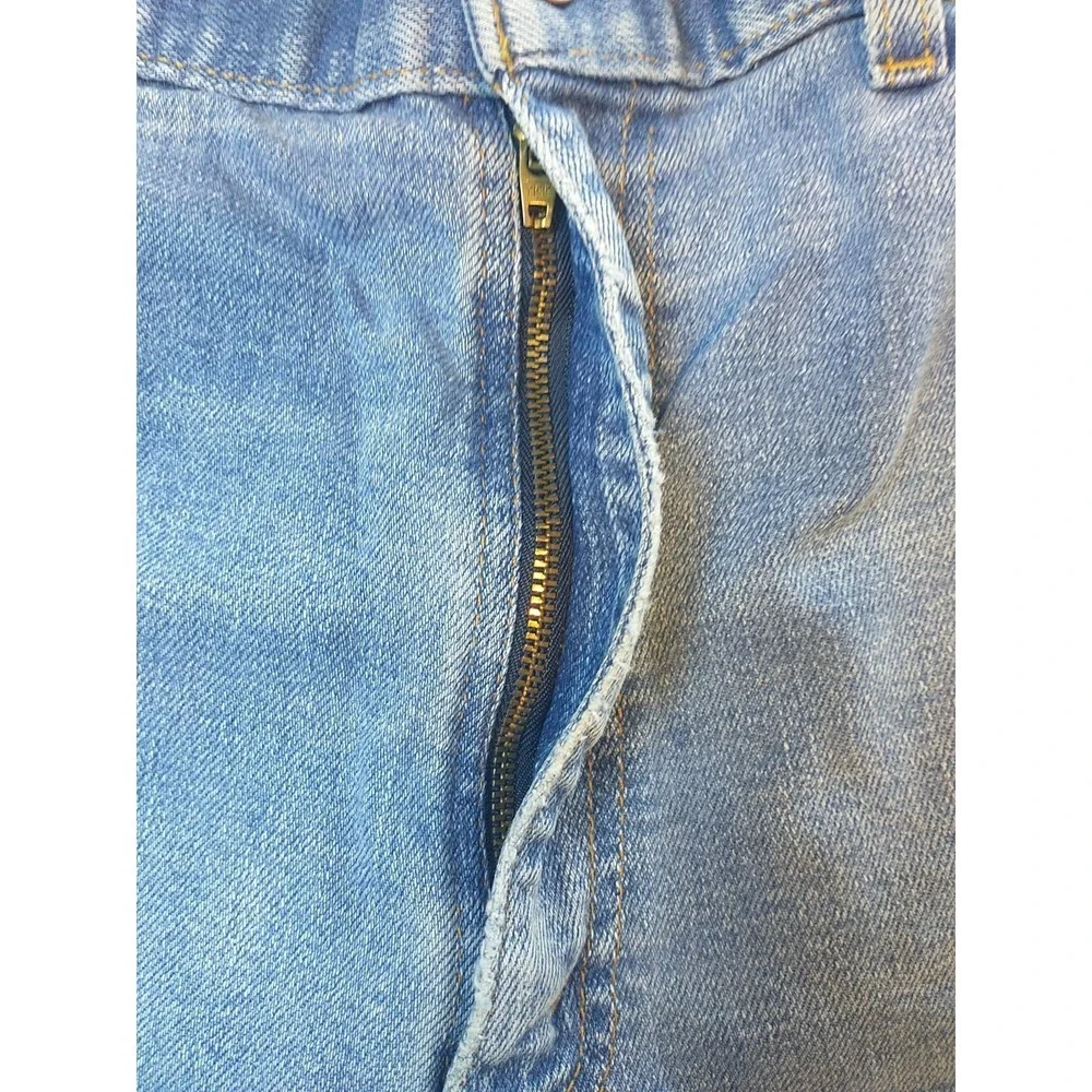 Levis Action Slacks Mens 36x31 Light Wash Blue Denim Straight Leg Jeans Vintage